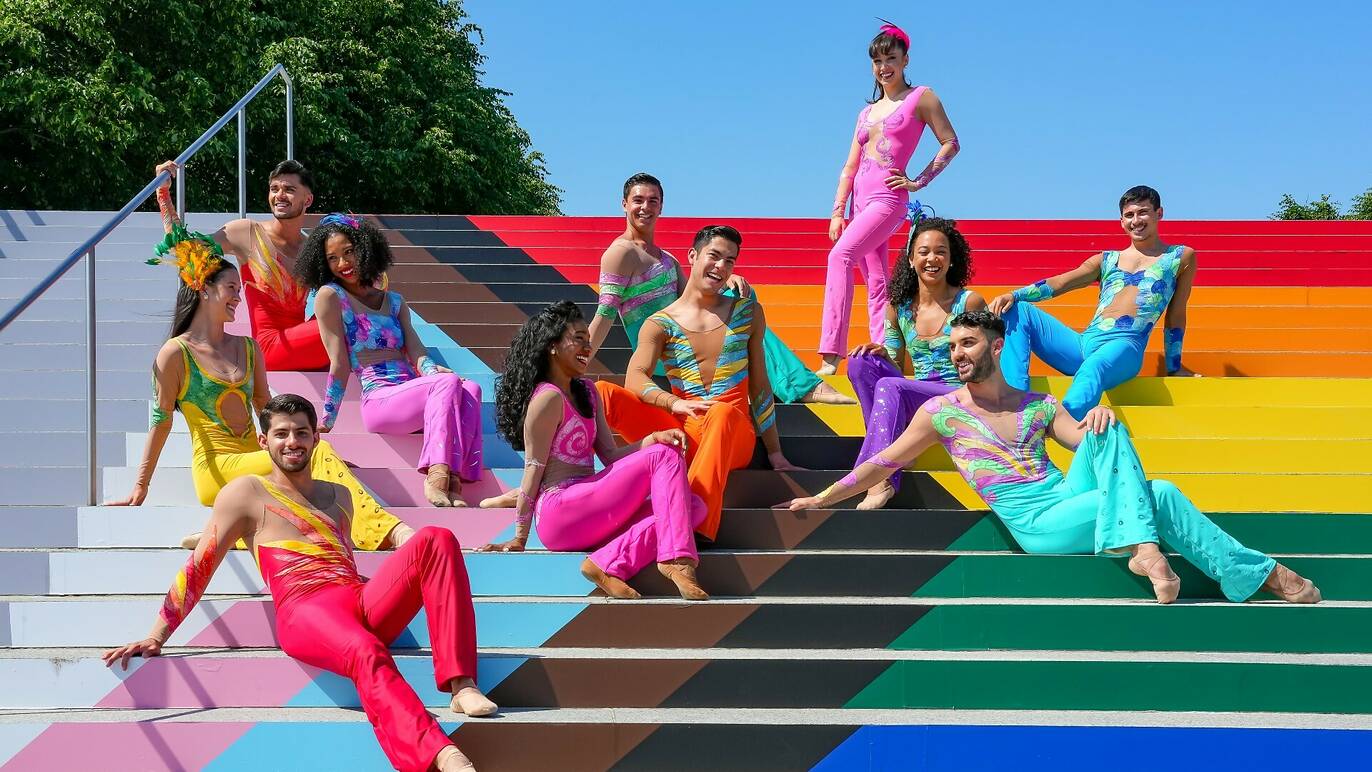 Image of New York City's Largest Pride Flag is Unveiled Press